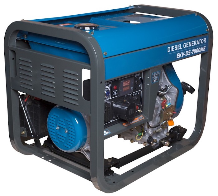  Генератор 6.5 кВт дизельний EKV-DS-7000ME - ekvives.com